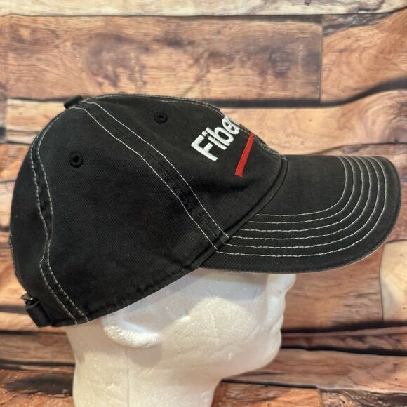 FiberMax Texas Tech Double T Black Adjustable Strap Back Baseball Cap Hat Farm - Picture 3 of 9